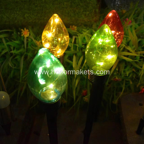 Christmas Solar Bulb Stake